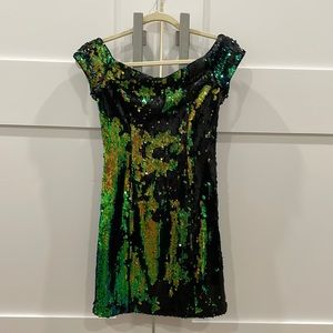 Size 0 Guess two way sequin dress